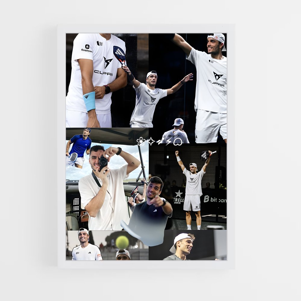 Poster Tennis en Action – affiche Padel (vue 3)